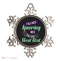 Im Not Ignoring You Im On Vocal Rest Funny Choir Quote Ornament thumb 0