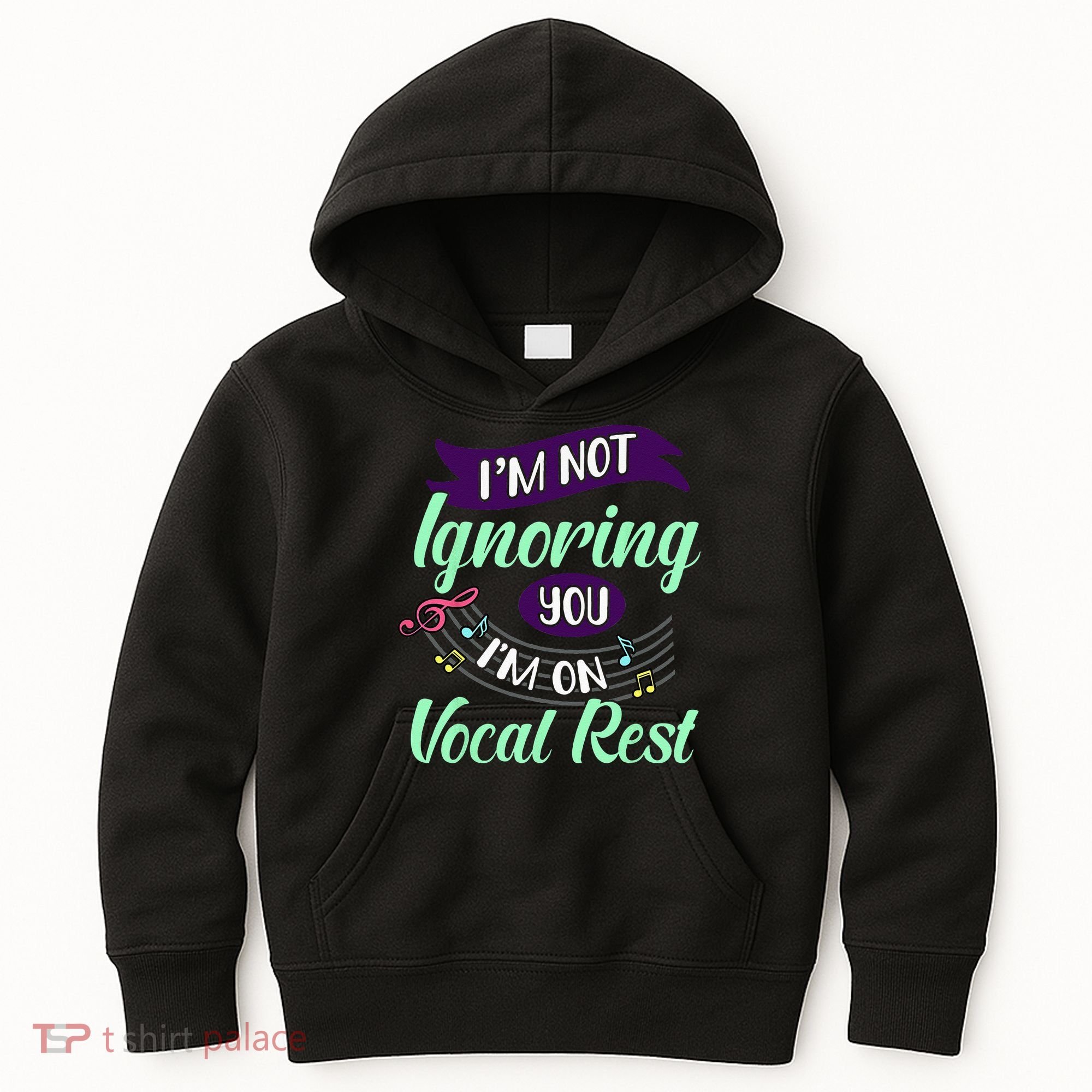 Im Not Ignoring You Im On Vocal Rest Funny Choir Quote Kids Hoodie