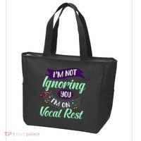 Im Not Ignoring You Im On Vocal Rest Funny Choir Quote Tote Bag thumb 3