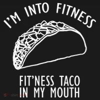 I'm Not Into Fitness Fit'ness Taco In My Mouth Women's Hoodie thumb 2