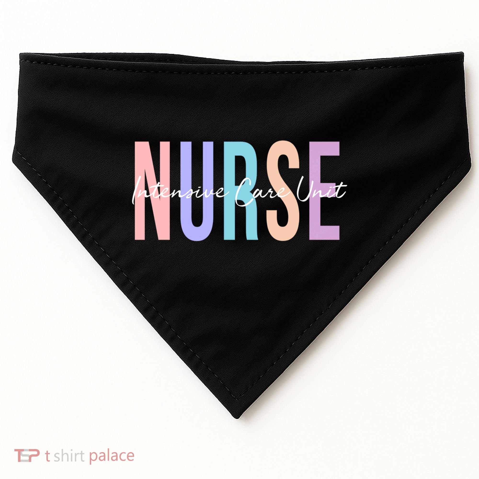 Icu Nurse Intensive Care Unit Nurse Gift USA-Made Doggie Bandana
