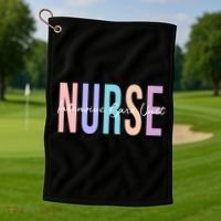 Icu Nurse Intensive Care Unit Nurse Gift Golf Towel thumb 1