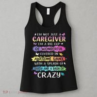 I'm Not Just A Caregiver I'm A Big Cup Of Wonderful Covered Women's Tank Top thumb 3