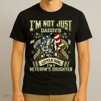 Im Not Just A Daddys Little Girl Im A Veterans Daughter T-Shirt thumb 3
