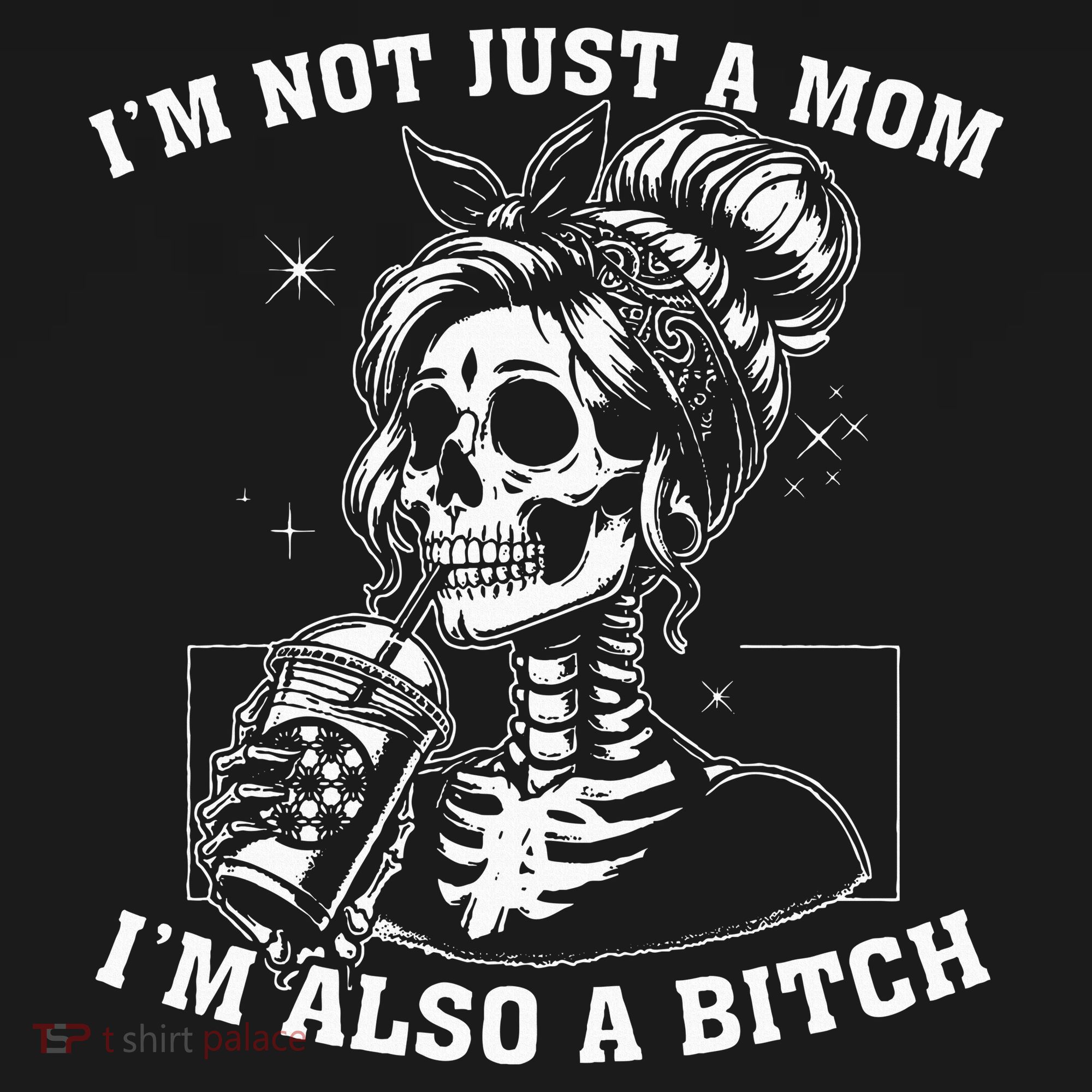 IM Not Just A Mom IM Also A Bitch Skull Apron