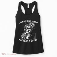 IM Not Just A Mom IM Also A Bitch Skull Women's Tank Top thumb 0