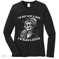 IM Not Just A Mom IM Also A Bitch Skull Women's Long Sleeve Shirt thumb 0