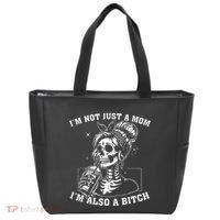 IM Not Just A Mom IM Also A Bitch Skull Tote Bag thumb 0