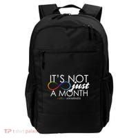Its Not Just A Month Autism Awareness Backpack thumb 0