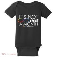 Its Not Just A Month Autism Awareness Baby Bodysuit thumb 0