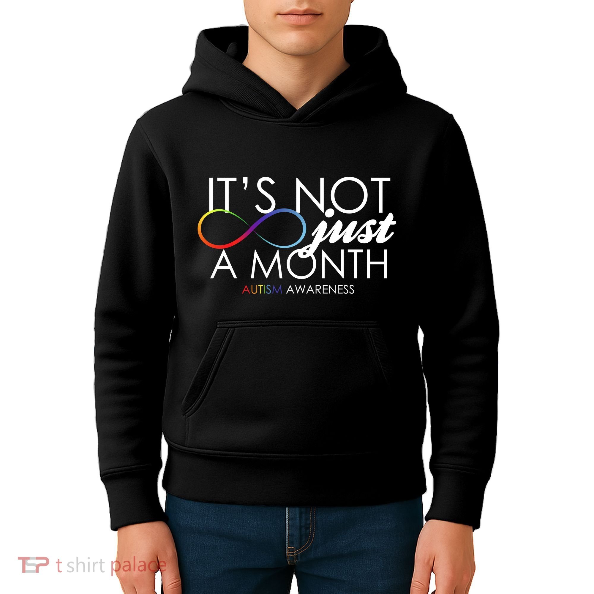 Its Not Just A Month Autism Awareness Kids Hoodie