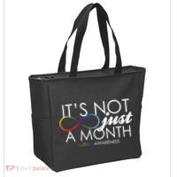 Its Not Just A Month Autism Awareness Tote Bag thumb 2