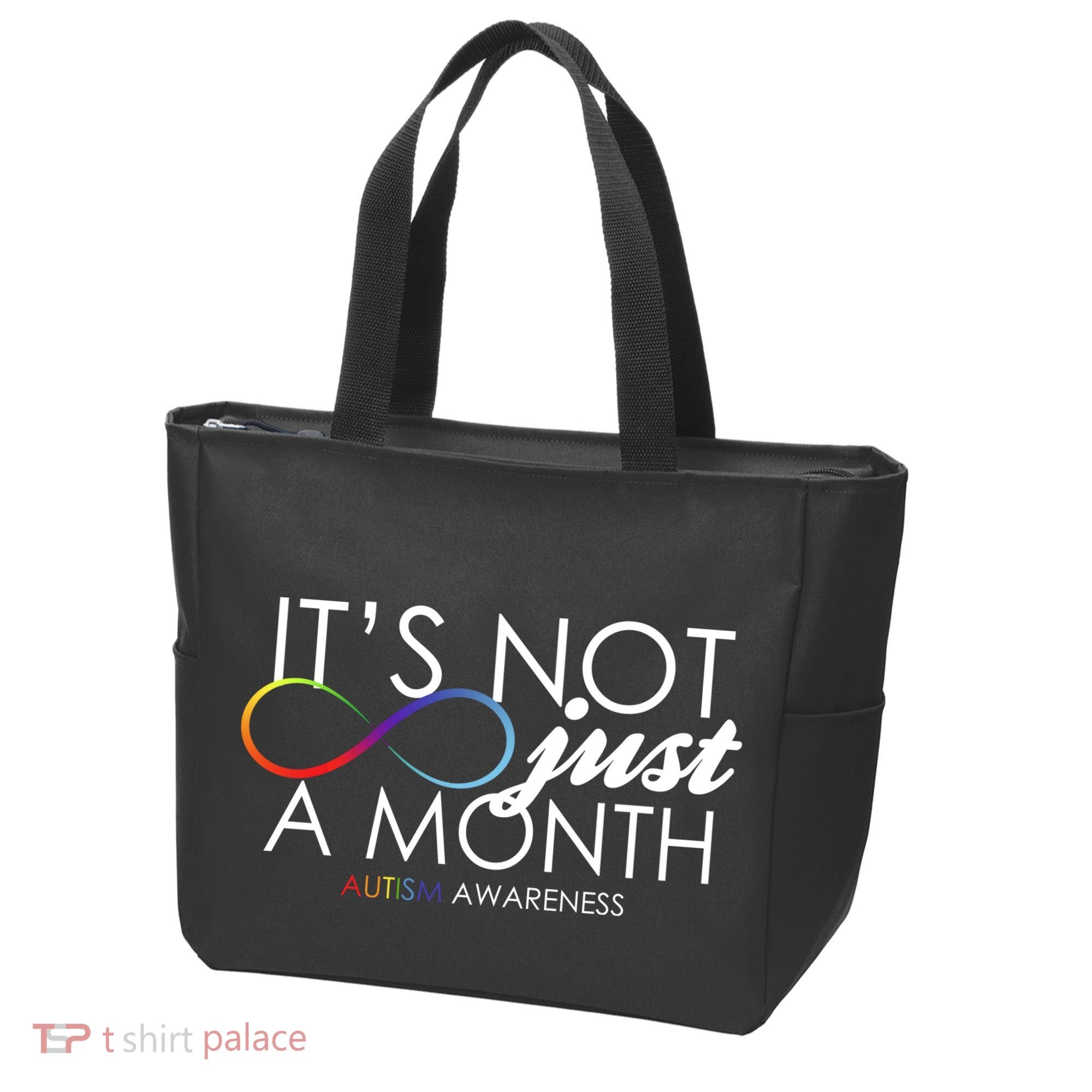 Its Not Just A Month Autism Awareness Tote Bag