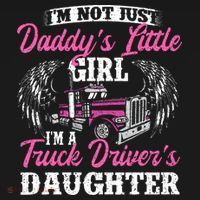 Im Not Just Daddys Little Girl Truck Driver Daughter Women's Hoodie thumb 2