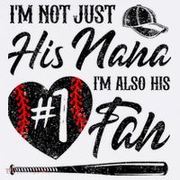 I'm Not Just His Nana I'm His Number One Fan Baseball Cute Mousepad thumb 1