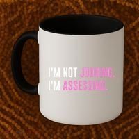I'm Not Judging I'm Assessing Funny Coffee Mug thumb 2
