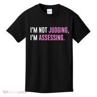 I'm Not Judging I'm Assessing Funny Kids T-Shirt thumb 0