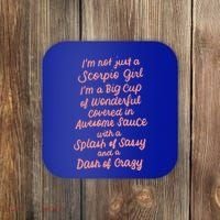 Im Not Just A Scorpio October November Birthday Funny Gift Meaningful Gift Coaster thumb 0