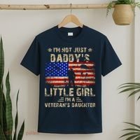 IM Not Just A DaddyS Little Girl IM A VeteranS Daughter T-Shirt thumb 2