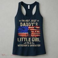 IM Not Just A DaddyS Little Girl IM A VeteranS Daughter Women's Tank Top thumb 3