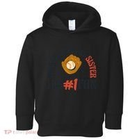 I'm Not Just His Sister I'm Also His Number One Fan Cute Baseball Toddler Hoodie thumb 0