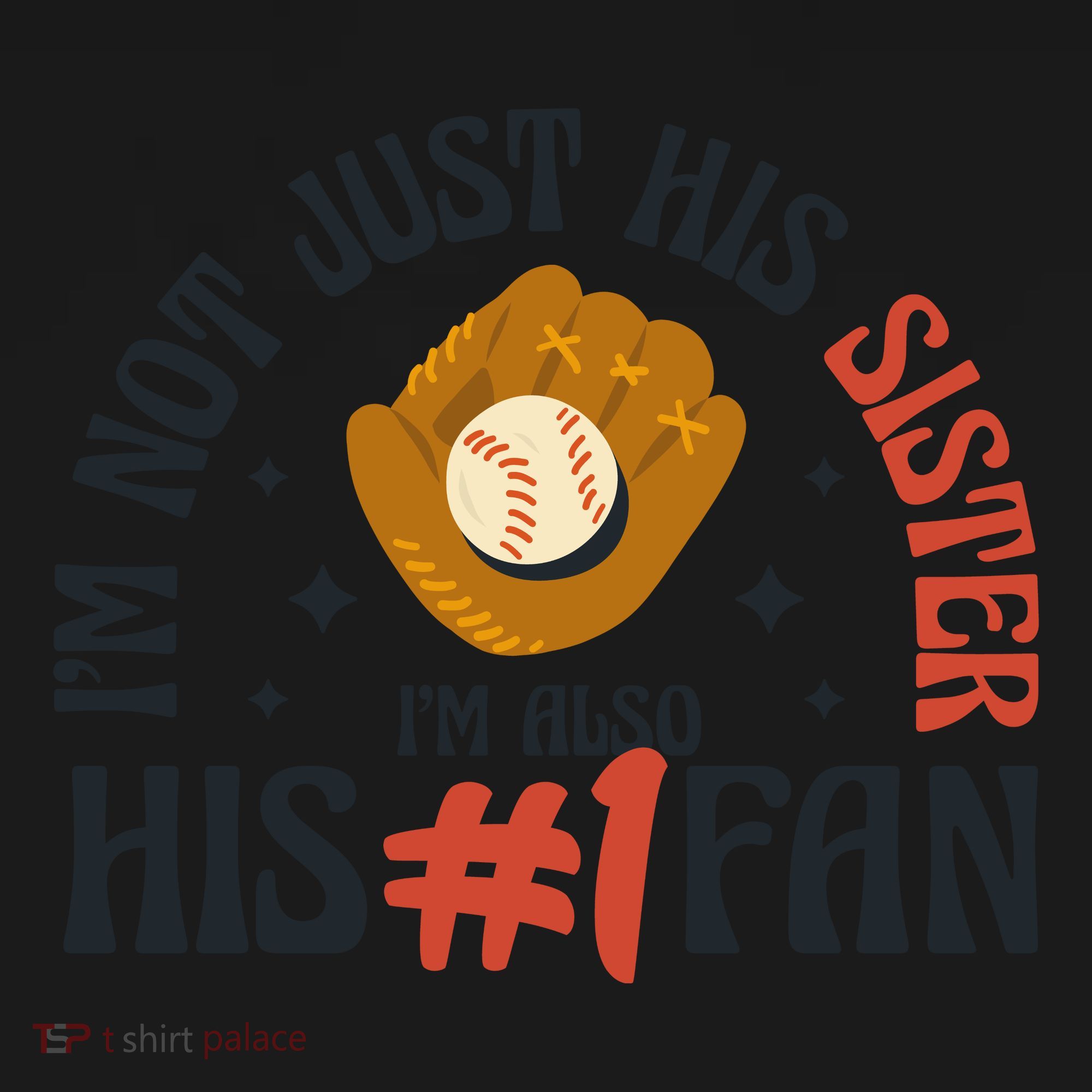 I'm Not Just His Sister I'm Also His Number One Fan Cute Baseball Toddler Hoodie