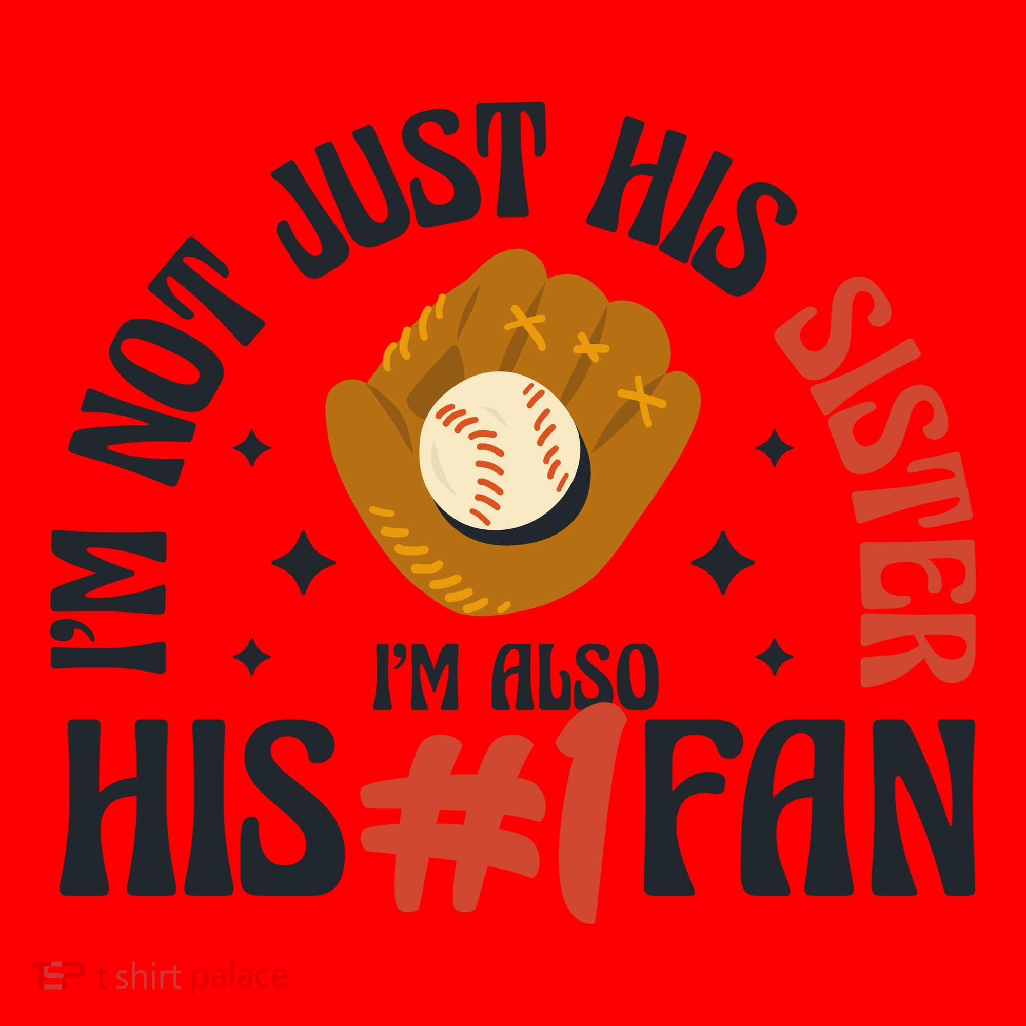 I'm Not Just His Sister I'm Also His Number One Fan Cute Baseball Santa Hat