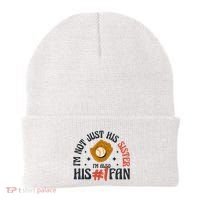 I'm Not Just His Sister I'm Also His Number One Fan Cute Baseball Beanie thumb 0