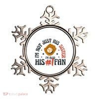 I'm Not Just His Sister I'm Also His Number One Fan Cute Baseball Ornament thumb 0
