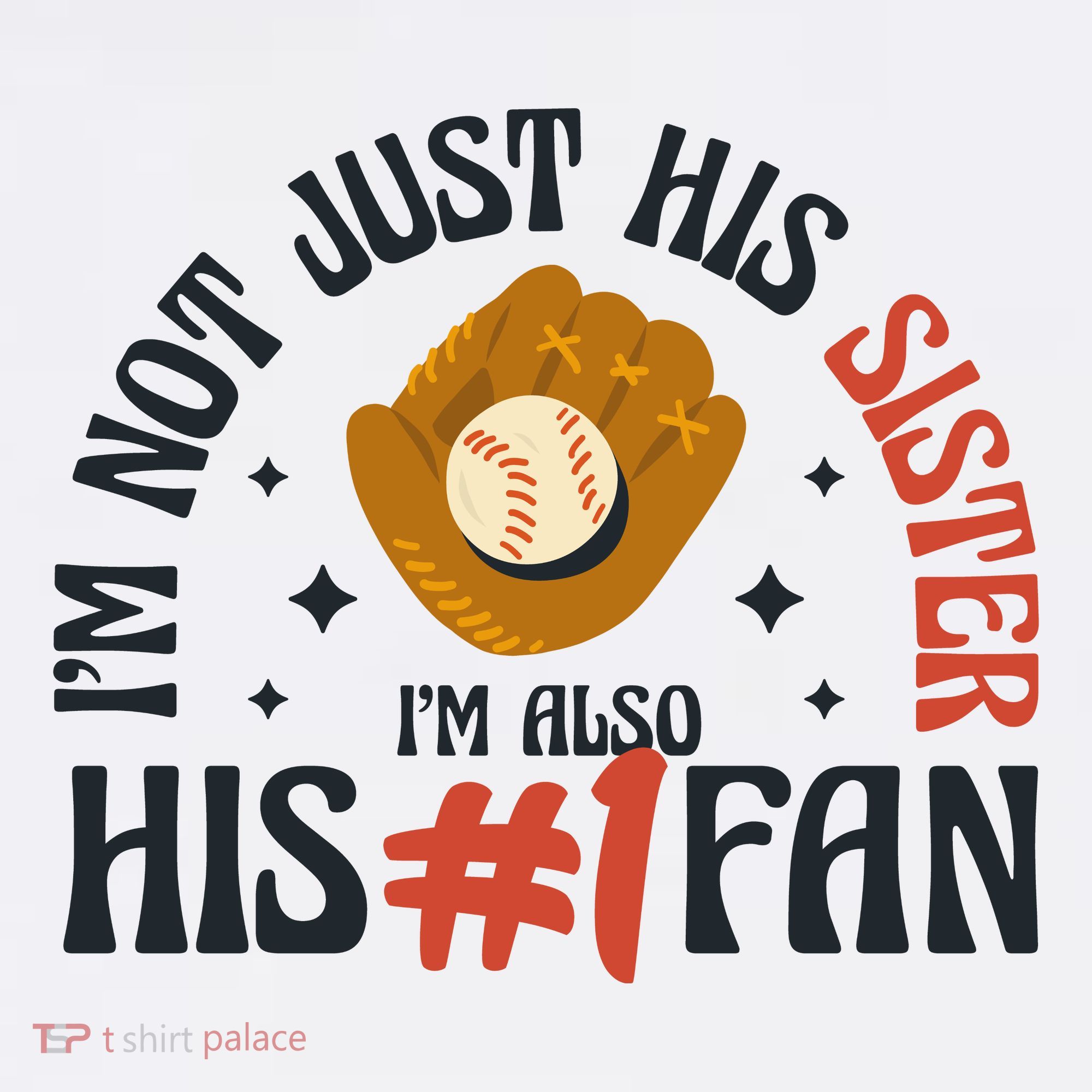 I'm Not Just His Sister I'm Also His Number One Fan Cute Baseball Ornament