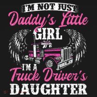 Im Not Just Daddys Little Girl Truck Driver Daughter Women's Hoodie thumb 2