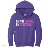 I'm Not Judging I'm Assessing Kids Hoodie thumb 0