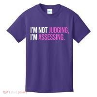 I'm Not Judging I'm Assessing Kids T-Shirt thumb 0