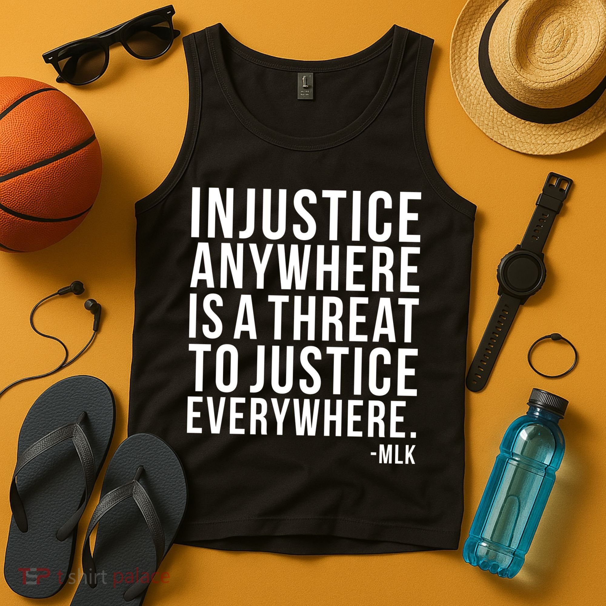 Injustice Anywhere is a Threat to JUSTICE Everywhere MLK Tank Top