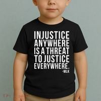Injustice Anywhere is a Threat to JUSTICE Everywhere MLK Toddler T-Shirt thumb 2