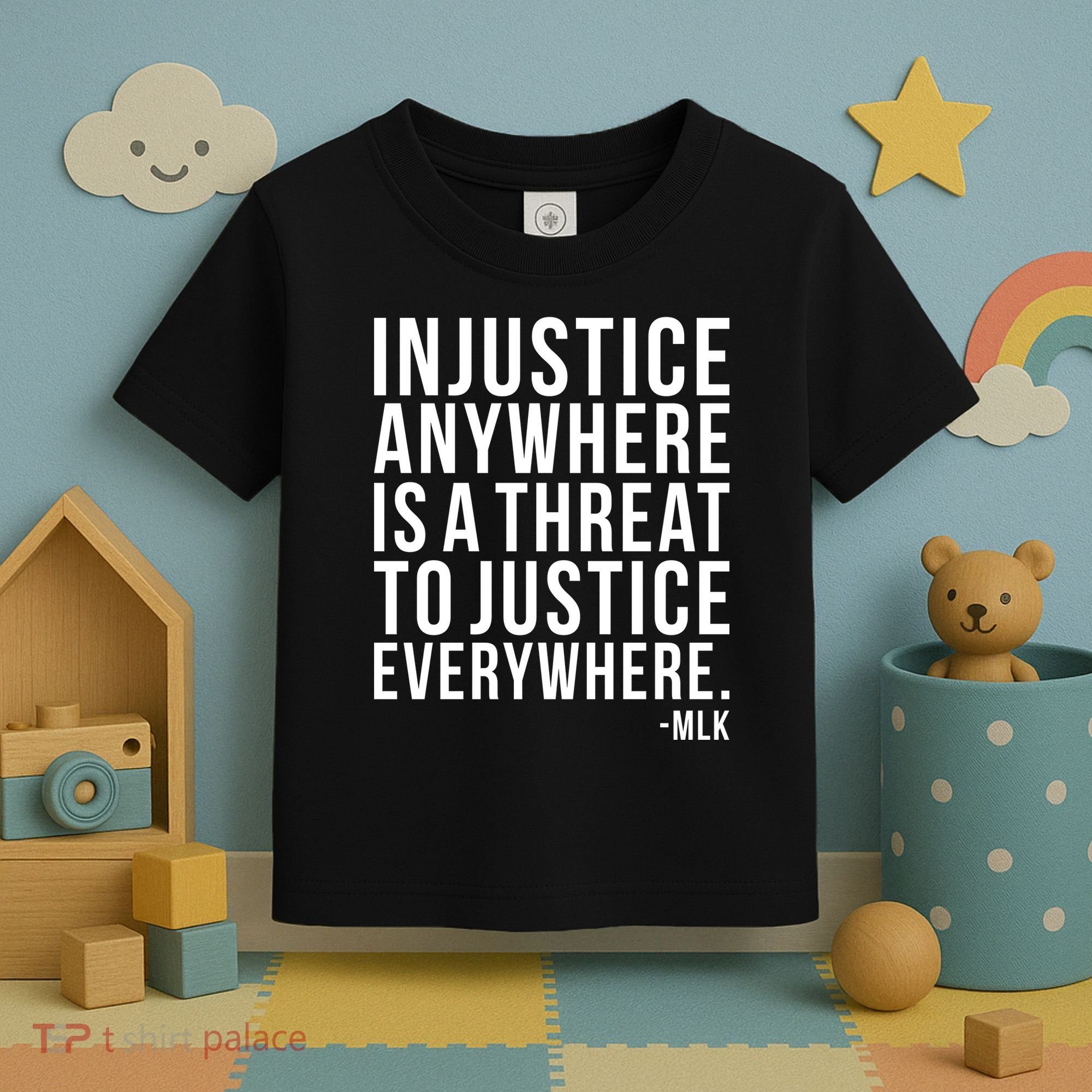 Injustice Anywhere is a Threat to JUSTICE Everywhere MLK Toddler T-Shirt