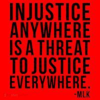 Injustice Anywhere is a Threat to JUSTICE Everywhere MLK Santa Hat thumb 1