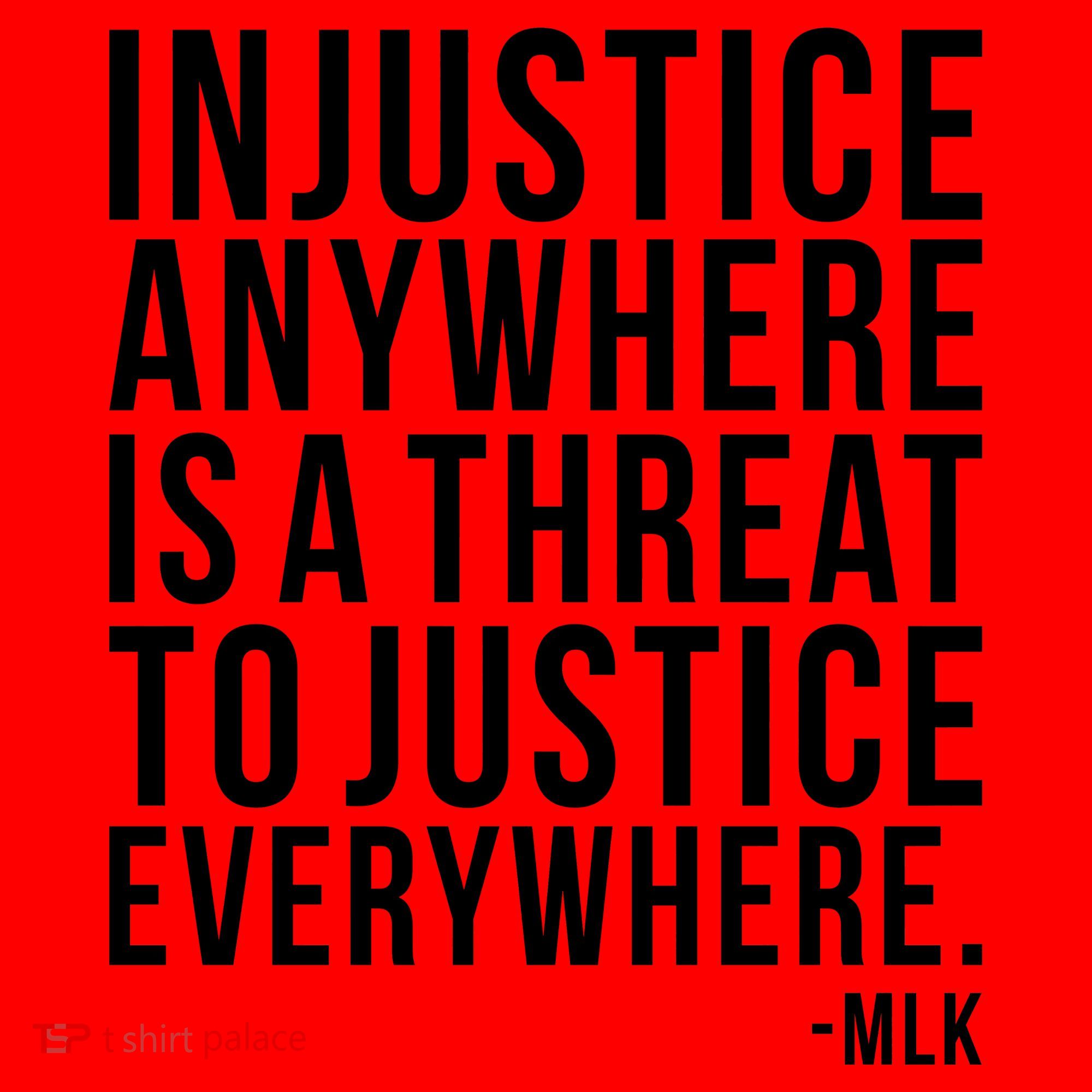 Injustice Anywhere is a Threat to JUSTICE Everywhere MLK Santa Hat