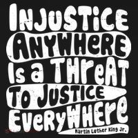 Injustice Anywhere Is A Threat To Justice Everywhere MLK Quote Tall Sweatshirt thumb 2