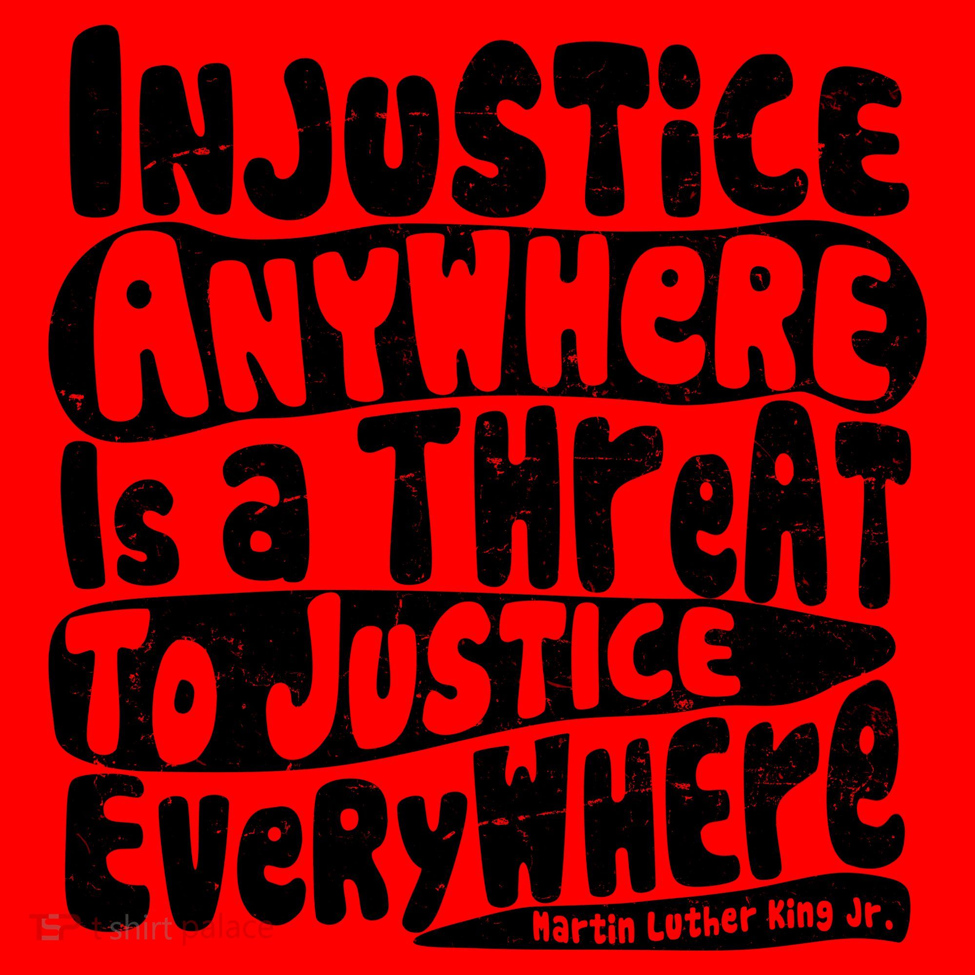 Injustice Anywhere Is A Threat To Justice Everywhere MLK Quote Santa Hat