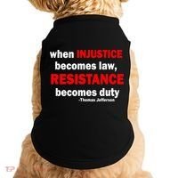 Injustice Becomes Law Resistance Duty Doggie Tank thumb 0
