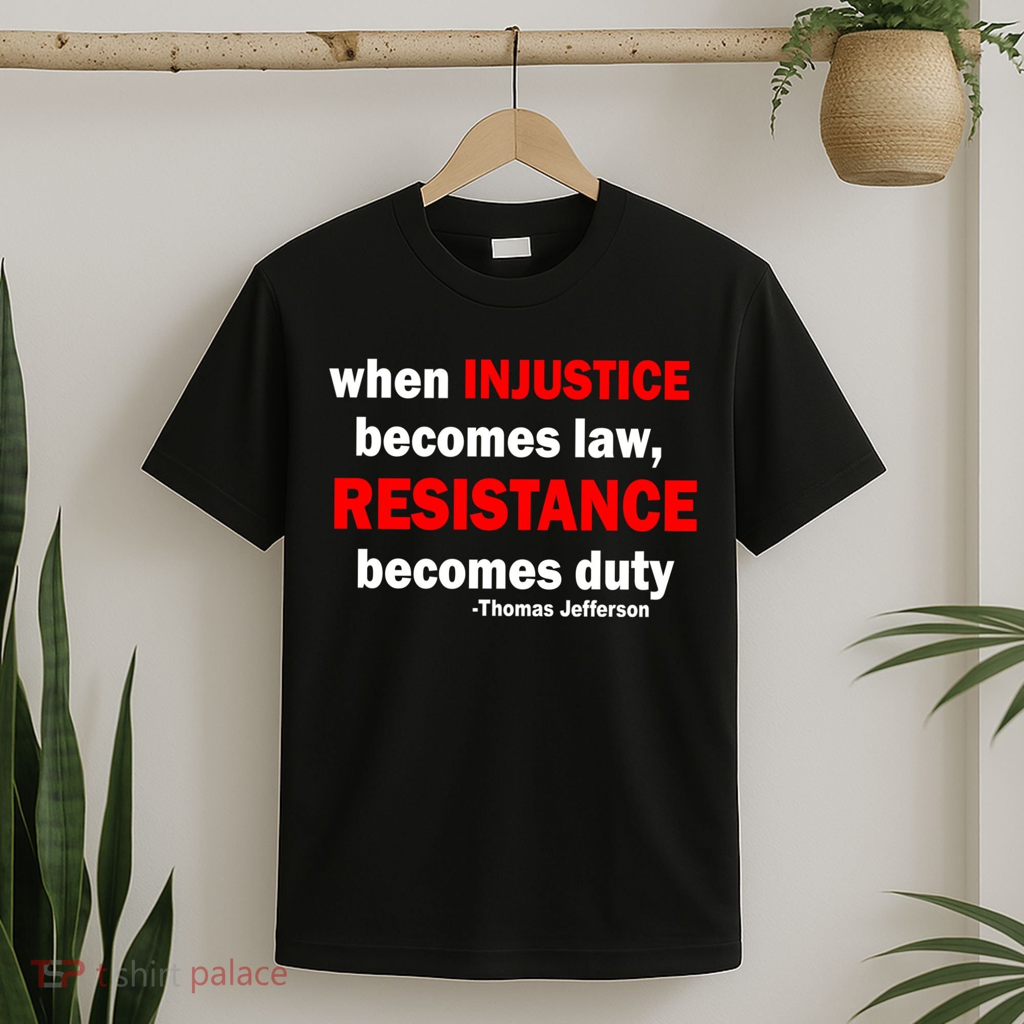 Injustice Becomes Law Resistance Duty T-Shirt
