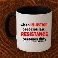 Injustice Becomes Law Resistance Duty Coffee Mug thumb 2