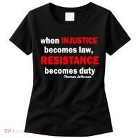 Injustice Becomes Law Resistance Duty Women's T-Shirt thumb 0