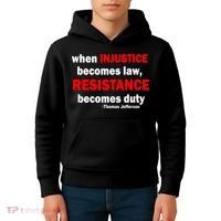 Injustice Becomes Law Resistance Duty Kids Hoodie thumb 4