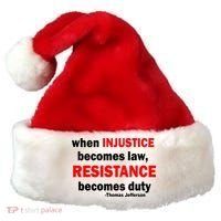 Injustice Becomes Law Resistance Duty Santa Hat thumb 0