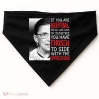 Injustice Ruth Bader Ginsburg Notorious RBG Quote USA-Made Doggie Bandana thumb 0