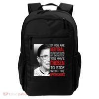 Injustice Ruth Bader Ginsburg Notorious RBG Quote Backpack thumb 0
