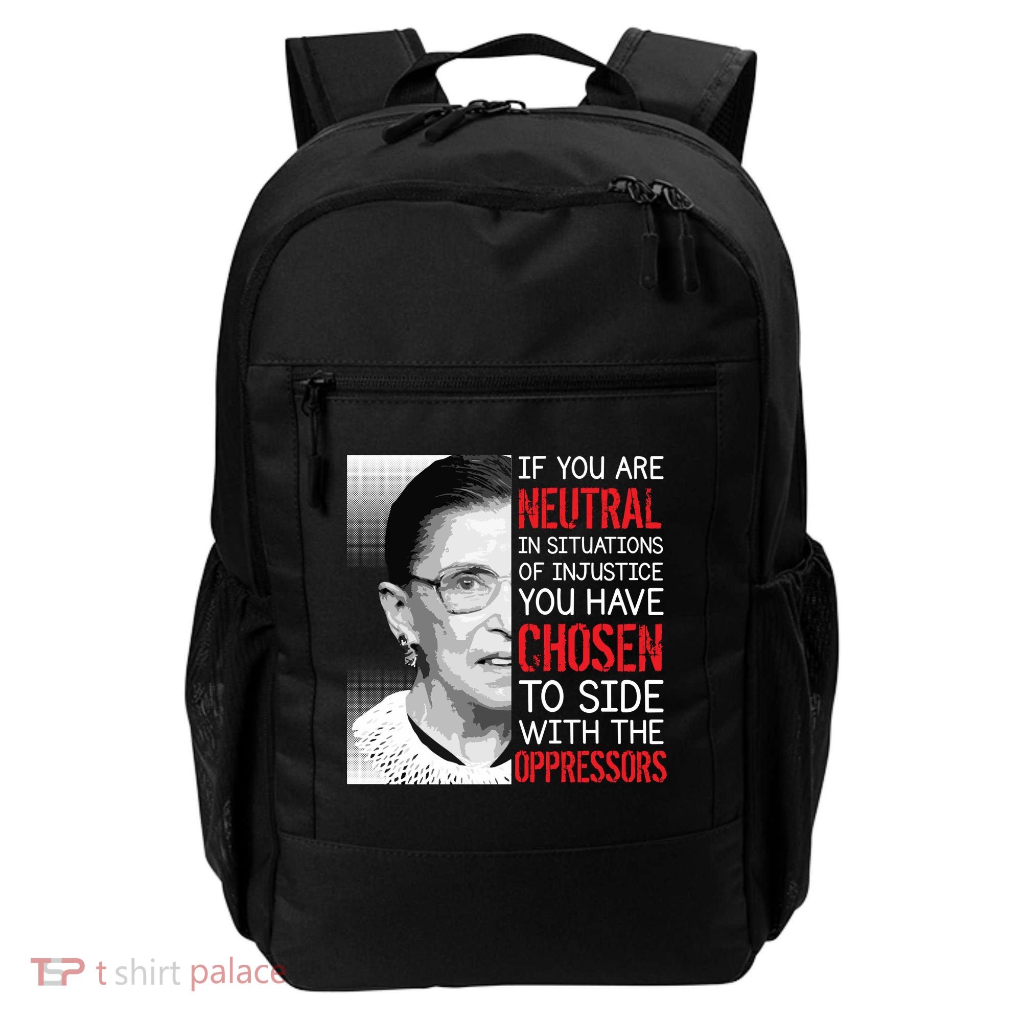 Injustice Ruth Bader Ginsburg Notorious RBG Quote Backpack