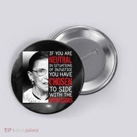 Injustice Ruth Bader Ginsburg Notorious RBG Quote Button thumb 0